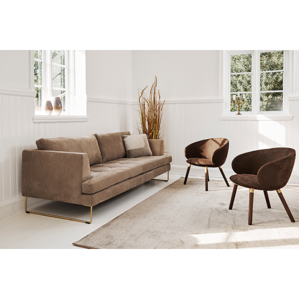 Kivi | 1959 - chair / oak / stainless steel ring / fabric soft  